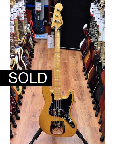 Fender American Vintage 1975 Jazz Bass Aged Natural-MN
